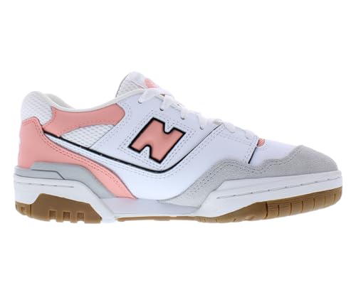 New Balance 550 - Girls' Grade School (White/Pink)2