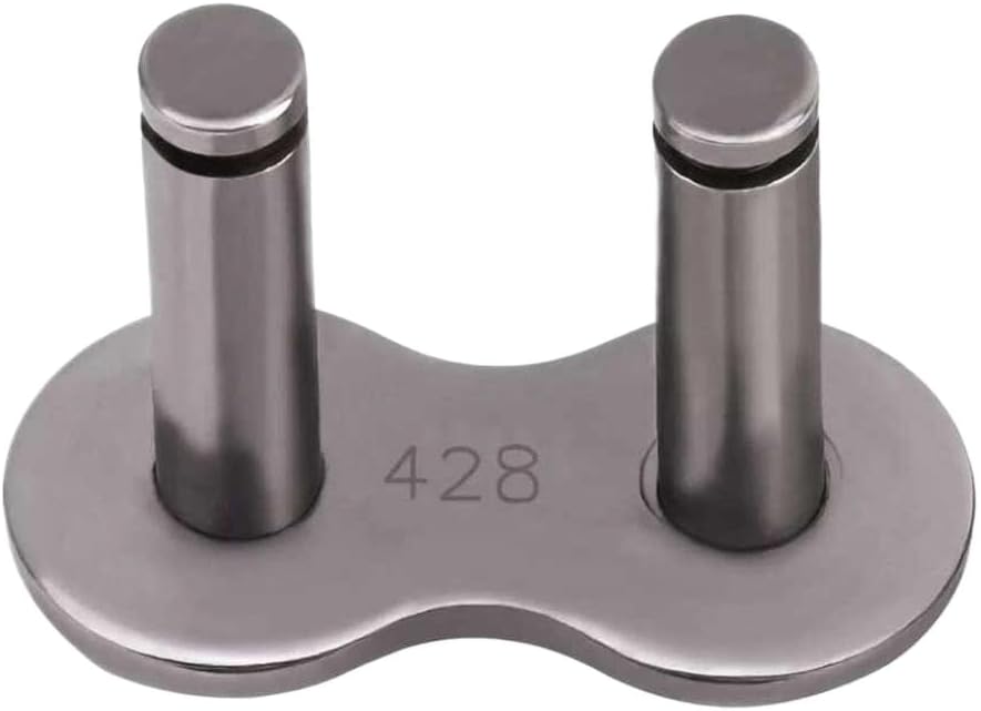 4 Sets Dark Color 428 Motorcycle Chain Master Link Joint Connector Clip Steel Compatible With ATV Bike