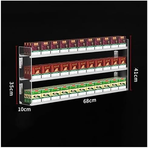Clear Acrylic Cigarette Display Rack - Automatic Pushers for Retail Storage - Showcases for Convenience Stores, Supermarkets, and Shops - Durable & Stylish Design image 3