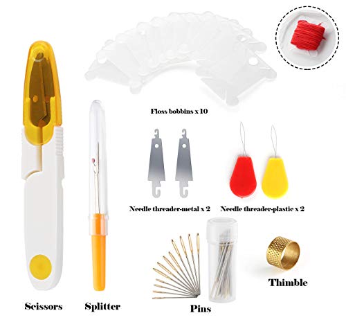 Kit de broderie complet résolvant le manque de fils et de cercles - 3