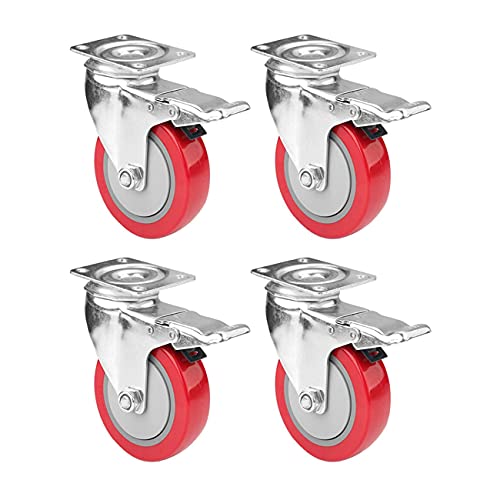 Krevia 3 inches Shopping Trolley and Cart Wheels | Heavy Dut...