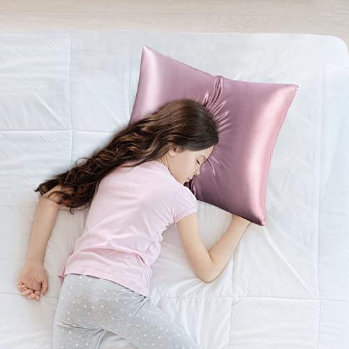 PiccoCasa 100% Silk Pillowcase for Hair and Skin Both Side 400 Thread Count 19 Momme Silk Pillow Cases with Hidden Zipper - Image 3