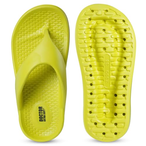 Image of DOCTOR EXTRA SOFT Women's EVA Flip Flop Slippers| Lightweight Comfortable Sandals| Thick Sole Cushion Slip-On, Waterproof Cloud Soft Platform Thong for Summer Beach, Pool & Indoor Outdoor Wear D-557