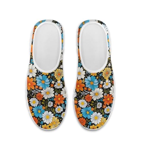 Jeiento Boho Blossom Womens Casual Loafer Slip On Lightweight Comfort Travel Walking Flats Shoes3