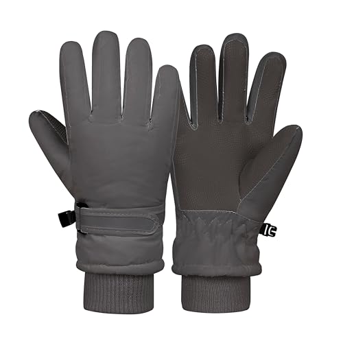 LPMOERA Toddler Waterproof Warm Thermal Fleece Winter Ski Snow Gloves 4-6T