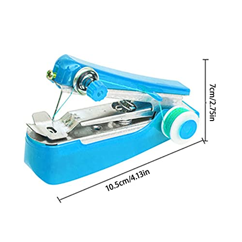 BAMFY Draagbare Naaimachine Snoerloos Handbediend Elektrisch Handnaaimachine for Stof En Kleding, Thuis Reis Doe-Het-Zelf Ambachten Gebruik (Color : Blue) - Image 8