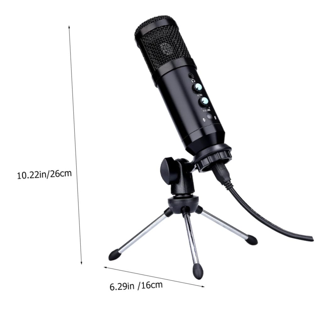 NUOBESTY 1 Satz USB Kondensatormikrofon mit Stativ Hochsensibles Mikrofon für Gaming Streaming Installieren Kompatibel mit Pc Smartphone Tablet Professionelle Sprachaufnahme