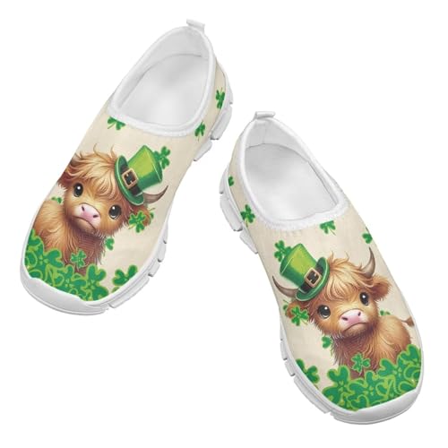 St. Patrick's Day Kids Slip On Sneakers Cute Slip On Shoes for Girls and Boys3