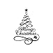Price comparison product image VRTUR Christmas Tree Window Vinyl Wall Stickers Home Decorations Gifts Christmas Tree