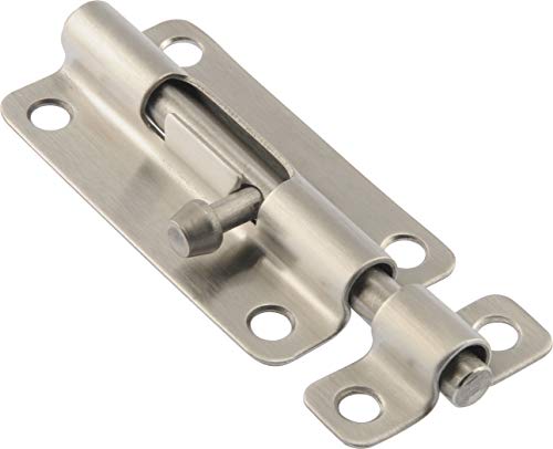 Hardware Essentials 852509 Spring-Loaded Stall And Gate Sliding Latch #TOP6