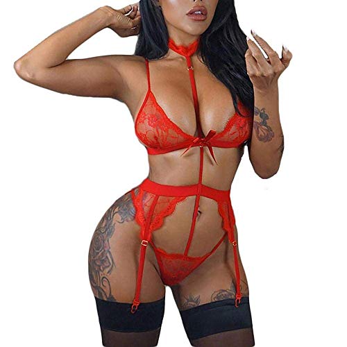 Ensemble poupées porno rouge M pour pimenter vos soirées romantiques
