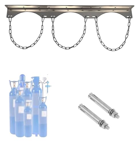 Support mural bouteilles d'oxygène de 18 cm en acier inoxydable durable