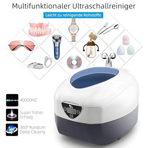 Ultraschallreiniger für Schmuck und Brillen von Himaly, 750ml
