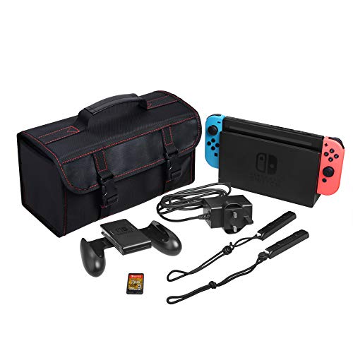 Hosoncovy Estuche de transporte Estuche de viaje Bolsa de almacenamiento Funda protectora para Nintendo Switch Dock Consola de pantalla Mango de control remoto Accesorios Cover