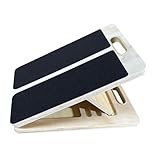 predolo Calf Stretcher Neigungsplatte Waden Dehnungsbrett Fitness Trainingsgerät aus Holz mit Stabilem Stand für Fitnessstudio Dehntraining Profisport