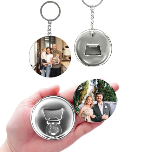 TIRXUIND Personalized Round Photo Bottle Opener – Personalized with Pet,