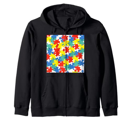 パズルスタイルのミニマリストTシャツ – 洗練された思慮深いデザイン ジップパーカー