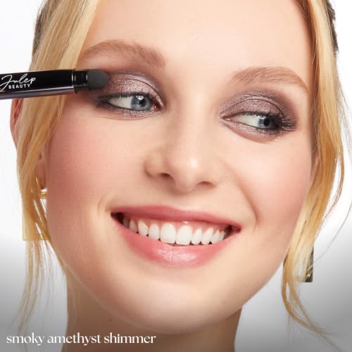 Image of Julep Eyeshadow 101 Cream-to-Powder Waterproof Eyeshadow Stick - Smoky Amethyst Shimmer - Long-Lasting, Buildable, Crease-Proof, Cruelty Free, Shimmer Finish with Built-In Smudger