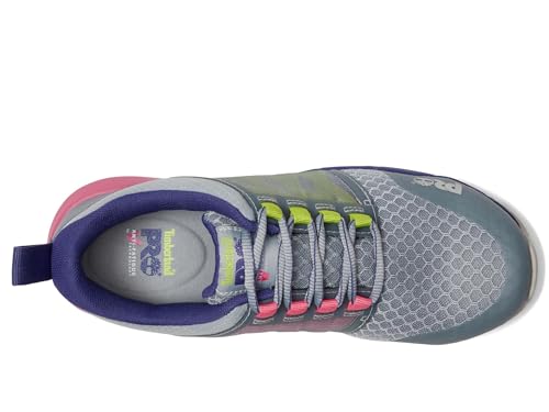 Timberland PRO® Radius Composite Safety Toe Sneakers for Women – Anti-Fatigue Technology – HoverSpring Foam Grey/Multi 8.5 C - Medium