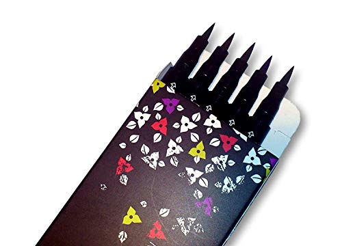 Nikka Notto Liquid Eyeliners 5 Colors Waterproof Set DeLuxe