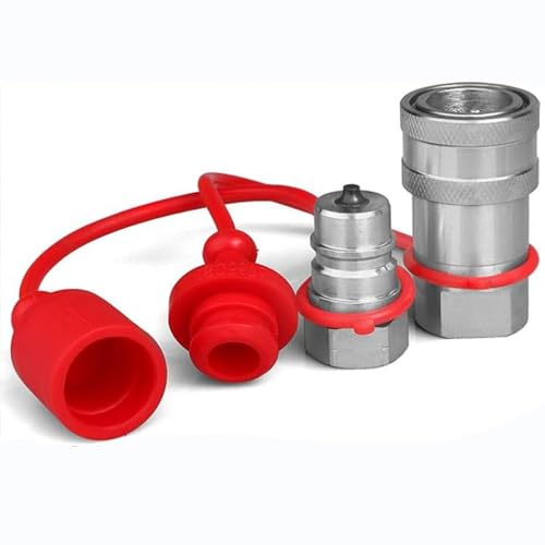 Image of 3 /8 inch Tractor Couplers,Quick Disconnect Coupling,Face Hydraulic Quick Connect Coupler Set