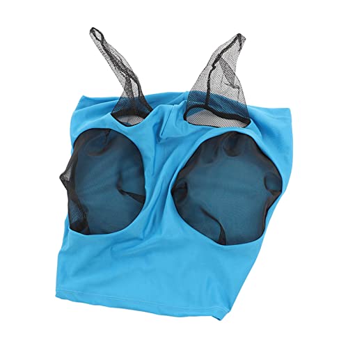 Capa de cabeça de cavalo de malha, resistente ao desgaste, proteção UV, capa elástica respirável par