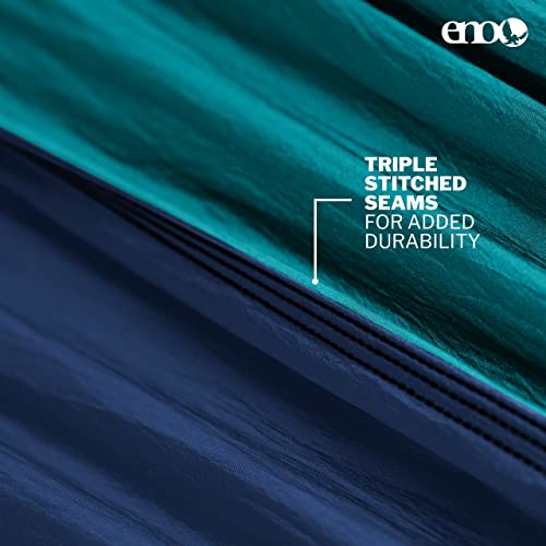 Eno Singlenest Hammock - Lightweight, 1 Person Portable Hammock - For Camping, Hiking, Backpacking, Travel, A Festival, Or The Beach - Seafoam/Navy #TOP4