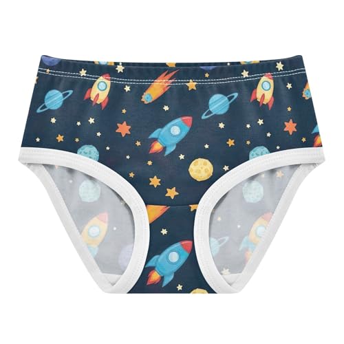 Cotton Toddler Underwear Floral Colorful Cartoon Rockets Stars Cute Panties Girl Animals Briefs Undies Kids 2t