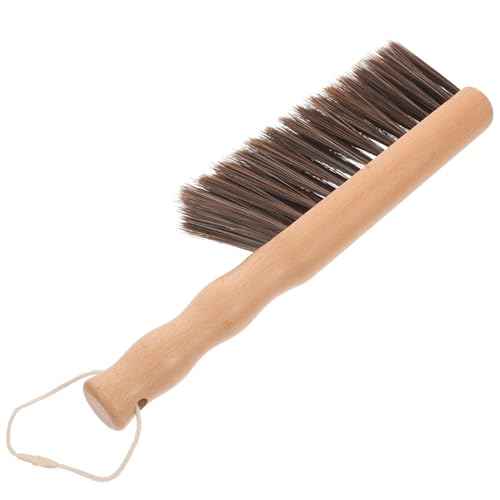 TOBBOMEY Brosse de Nettoyage Cheminée Bois et Pet Outil Polyvalent pour Foyer et Lit Poils Efficaces pour Poussière et Cendres Design Élégant et Balayette Pratique pour Maison