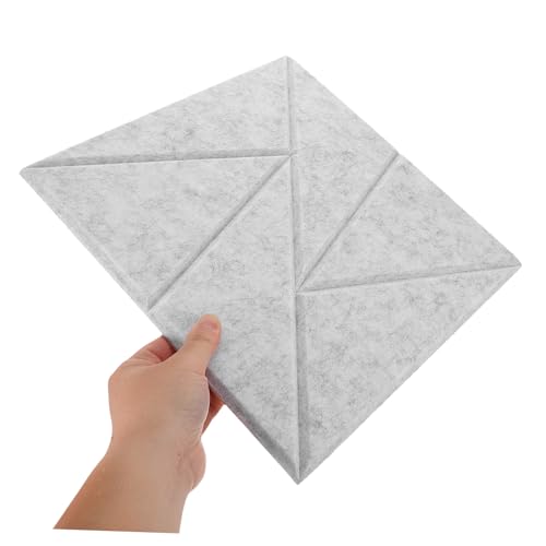 Yardwe 6pcs paneles acústicos para reducción de ruido con adhesivo, paneles de insonorización para oficina, hogar y estudio miniatura 3