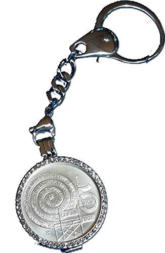 Moneda de 5 euro plata en llavero de joyería única Federal Feelli premium