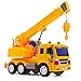 deAO RC Camiones de Serie Camión de Construcción a Radio Control Vehículo de Obras con Luces y Sonidos Nivel Principiante (Camión Grúa)