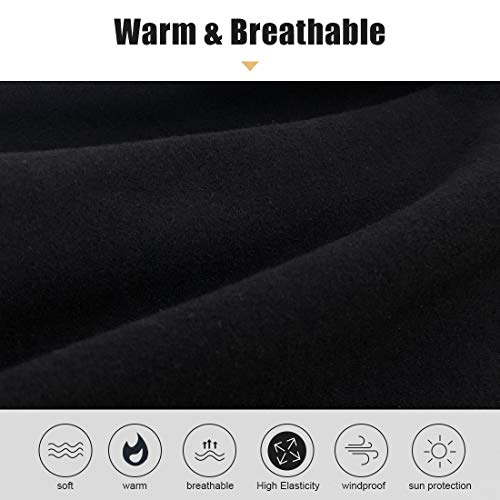 Kgc 2 Pack Winter Neck Warmer Gaiter,Soft Fleece Windproof Face Mask Scarf Bandana Cold Weather Face Cover For Men & Women Outdoor Sports Skiing Cycling #TOP2