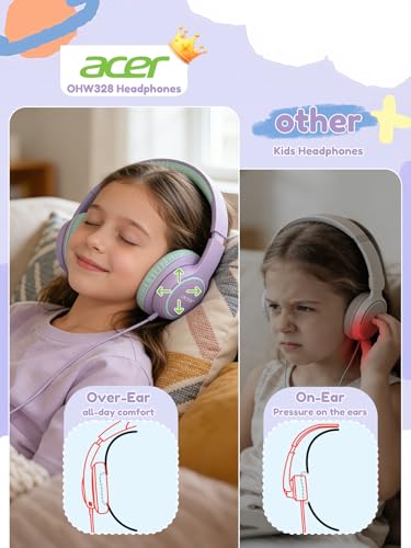 25% Off Acer Kids Wired Over-Ear Headphones, Safe Volume - Image 3