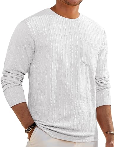 JMIERR Mens Long Sleeve Henley Shirts Stylish...