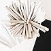 BeYOUtiholics 50 Pcs, White Slate Pencils, Cut From Natural Stone, For Writing, Soil removed Edible, Limestone Chalk Sticks for pica, 3 layer packaging
