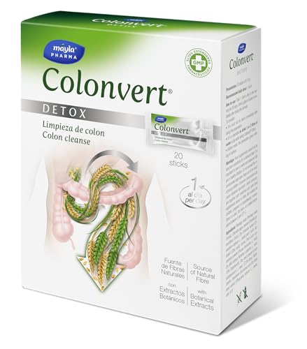 Mayla Pharma COLONVERT Detox | Con Plantago Ovata + Chlorella + Cilantro + Inulina | Limpieza de...