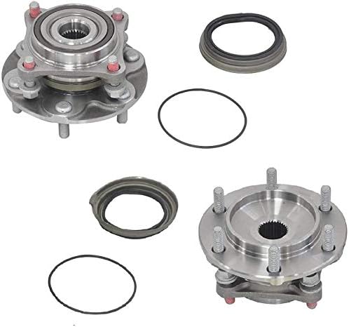 950-001 2 Pack Front Wheel Hub and Bearing Assembly for Toyota 4Runner 03-15/FJ Cruiser 07-14/Tacoma 03-15, for Lexus 10-15 GX460/03-09 GX470 5 Lug w/ABS Pair