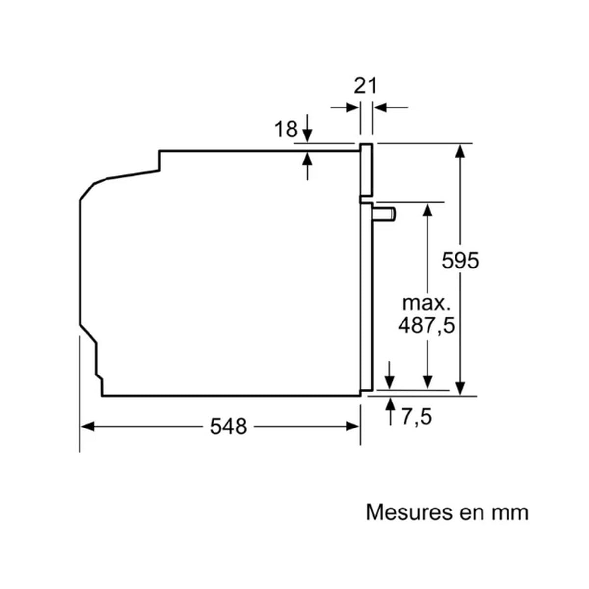 NEFF Four encastrable pyrolyse B54CR71N0F, N70, Slide & Hide, 14 modes de cuisson