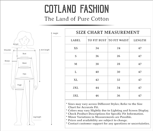 Image of COTLAND Fashions Jaipuri Cotton Flared Strappy Dress with Jacket for Women (Shades of Brown)