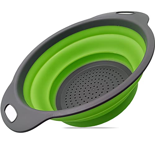 Colador de silicona, plegable, colador de cocina, colador de pasta, colador de pasta de silicona, para fregadero, sin BPA y fácil de limpiar Cover