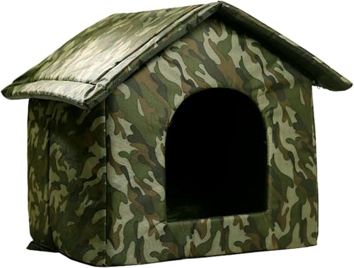 Image of Petslover Outdoor Dog beds Water Resistant Foldable Pet Cave Tent for Cats & Small Dogs Puppies Perfect for Indoors Outdoors