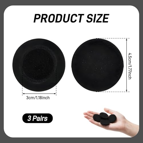 Nevoluxer 6 Paar Ersatz-Ohrpolster kompatibel für Sennheiser Kopfhörer, Weiche Schaumstoff-Pads für Sennheiser Earbuds Ersatz für PC 2/PC 3/PC 5/PC 7 USB/PC 8 USB X 2 Headset