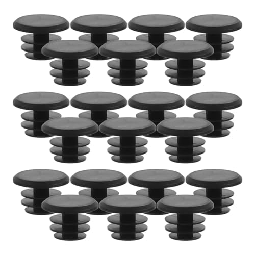 Veemoon 50 Embouts de Guidon pour Vélo VTT en Plastique Léger Bouchons Extrémité de Guidon Résistants au Vieillissement Accessoires Vélo pour Protection et Remplacement