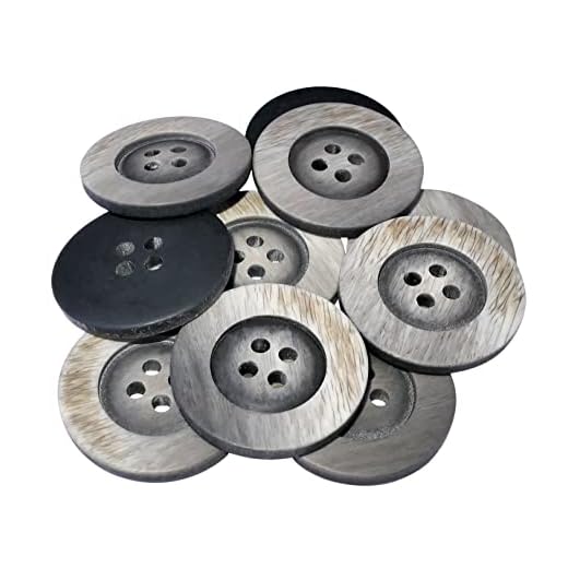 AERZETIX - C56932 - 10 stycken runda syknappar Ø 25 x 3,4 mm med 4 hål – färg brun 40 L L40 – av plast – öppning 2,5 mm – sy korta kläder stickade kläder dekoration