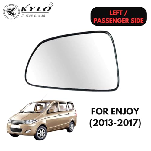 Image of KyloXtreme Enjoy (2013-2017) Passenger Side (Left Side) Car Side Mirror Glass /Tukdi /Sub Mirror Plate