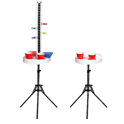 Augvo Cornhole Scoreboard, 2 Sets Cornhole Score Keeper With Drink Holder Cornhole Accessories For Outdoor Game, Yard Game, Toss Games Leisure Sports Cornhole Games Equipment #TOP3