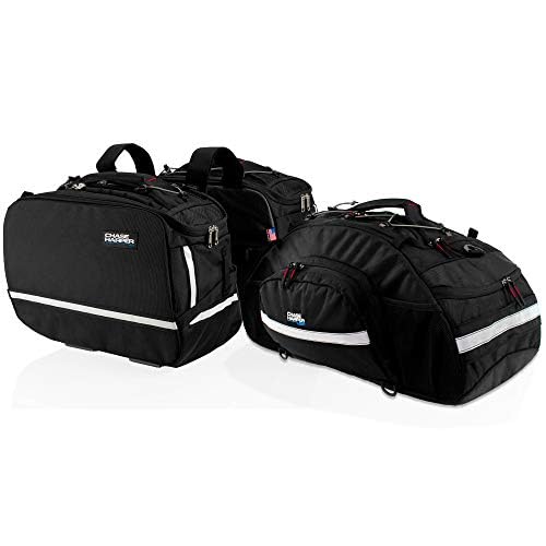 Chase Harper USA 3550 Aeropac II Saddle Bags - Water-Resistant, Industrial Grade Ballistic Nylon w/Thermoplastic Insert, Anti-Scratch Vinyl on Inward Facing Wall, 14" L x 9" W x 10.5" H (Per Side) - Thumbnail 6