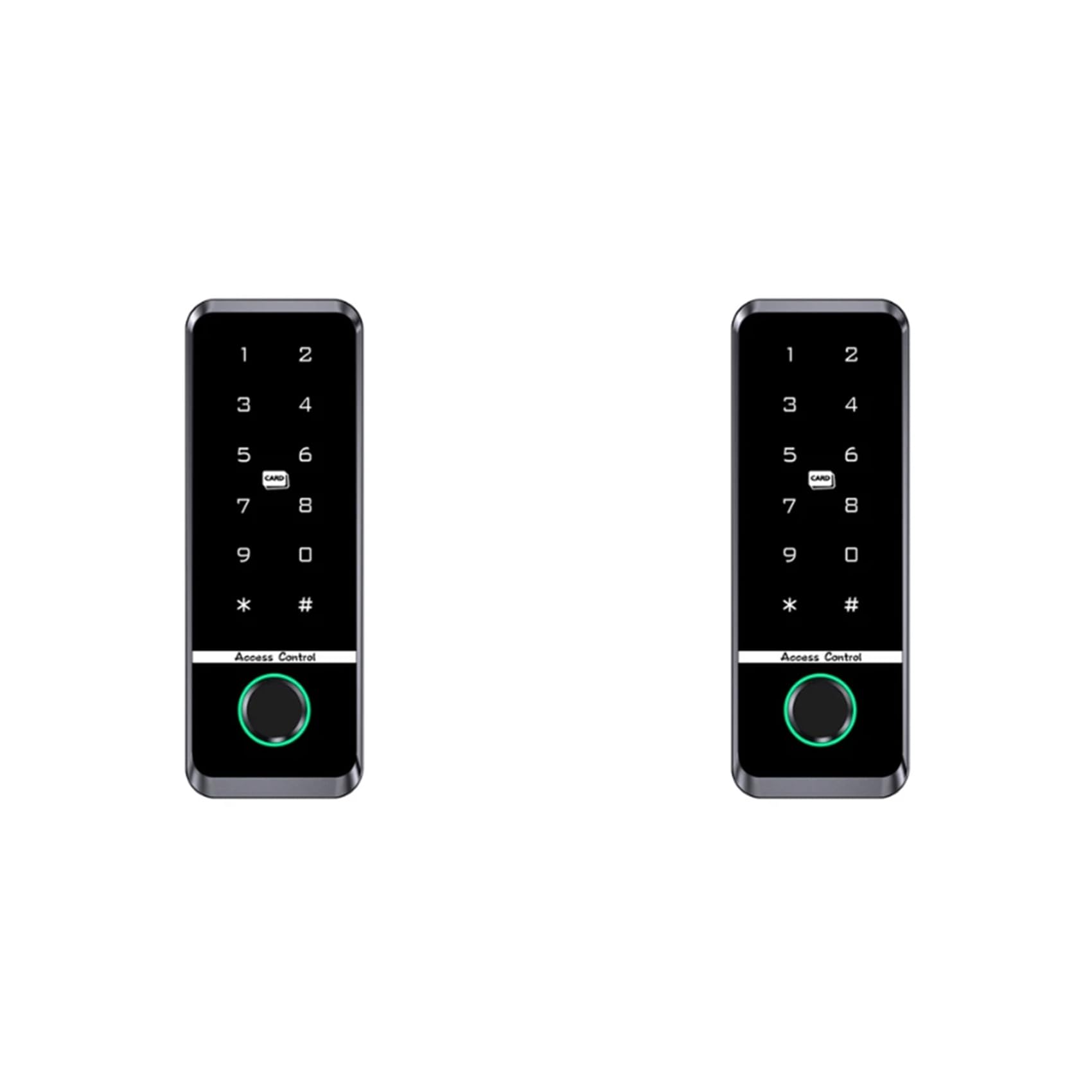 Ctrlzs 2X Wifi Tuya App Biometric Fingerprint Access Controller Keypad Ip66 Waterproof Standalone Door Access Control System(B)