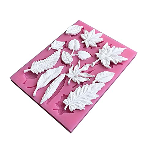 Cestony Leaf Shape Silicone Molds For Diy Cake Fondant Biscuit Cookies Soap Sugar Pudding Chocolate Hard Candies Dessert Candle Decor #TOP2